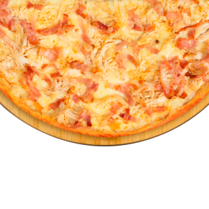 Pizza tradicional Pollo y Tocineta_1